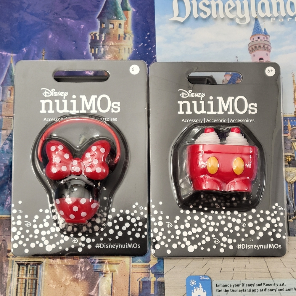 DISNEYPARKS nuiMOs Mickey Shorts ICE CREAM SUNDAE SINK & Minnie POPCORN BUCKET.